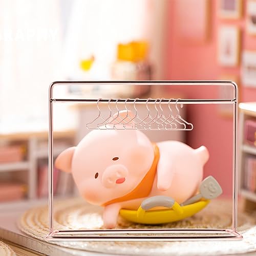 Miniatura 2 de Toddmomy 1 juego de mini perchero de ropa para muñecas, mini perchero de ropa para muñecas, perchero de ropa con perchas en miniatura de metal S