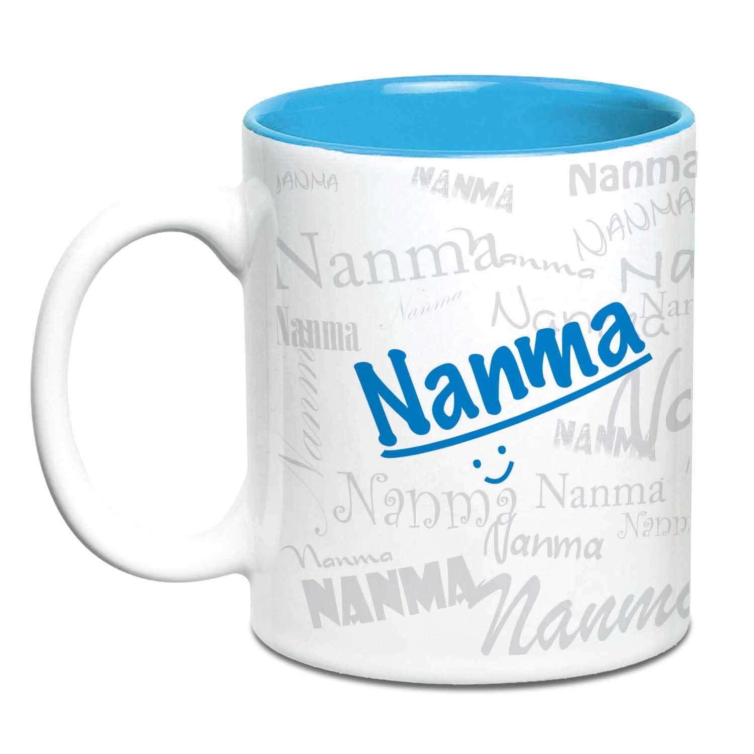 Hot Muggs Me Graffiti Mug - Nanma Personalised Name Ceramic, 315ml, 1 Unit