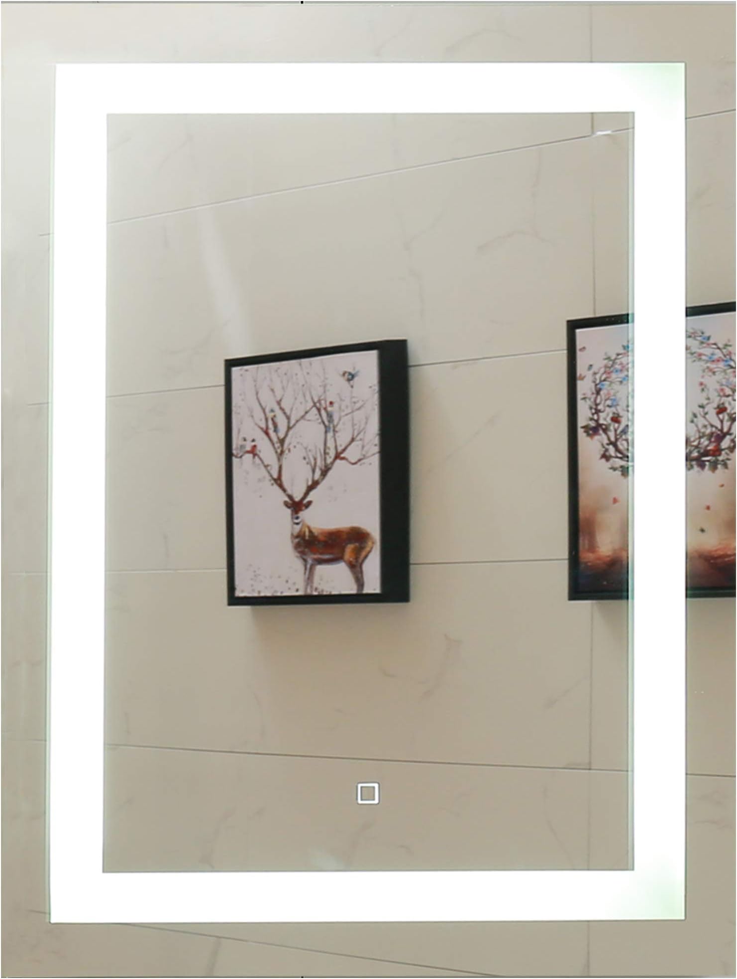 24X32 Inch LED Lighted Bathroom Mirror with Dimmable Touch Switch (GS099D-2432N) (24X32 inch New)