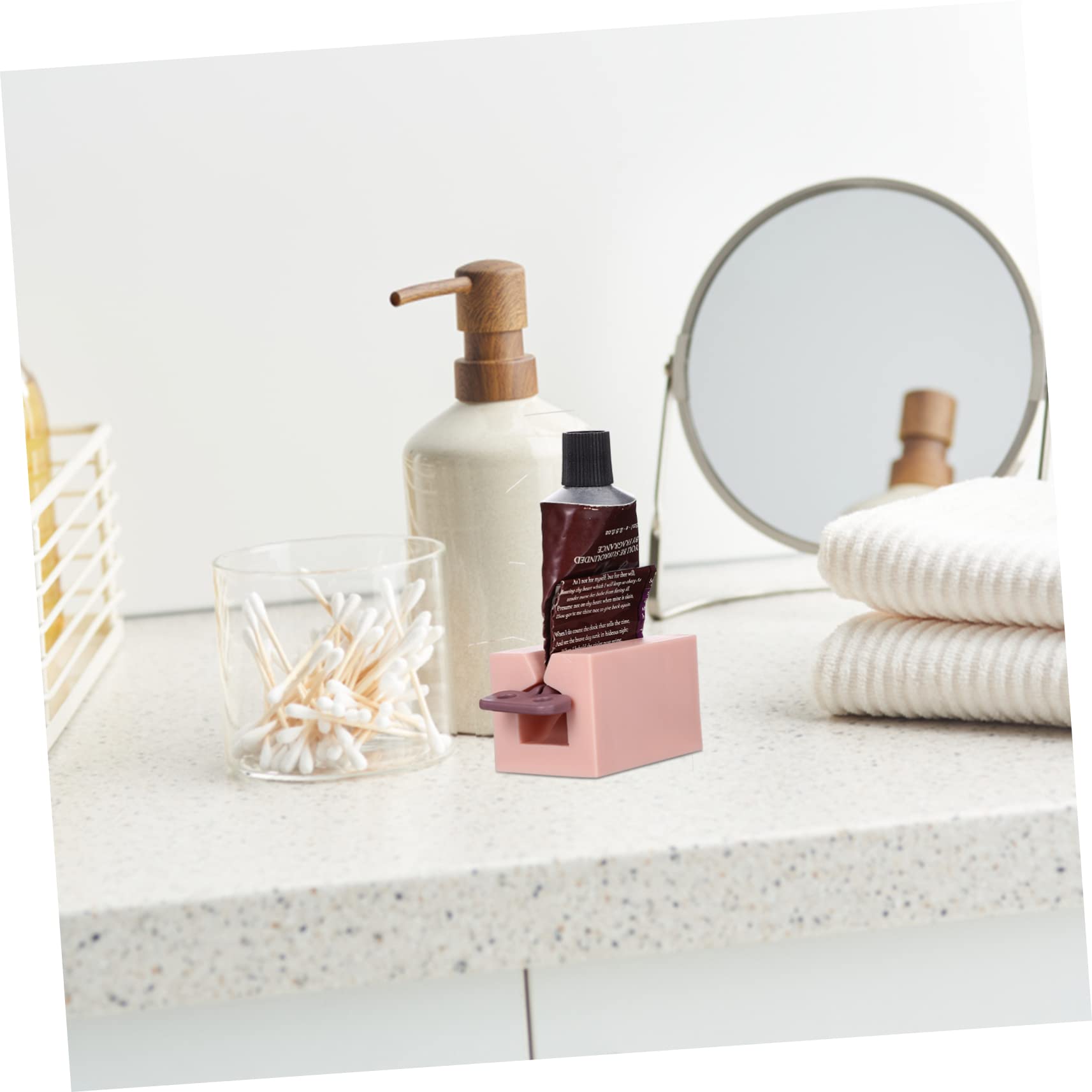 OHPHCALL 6 Pcs Mostaccioli Pasta Exprimidor De Jugos Automático Toothpaste Extruder Rotate Tube Dispenser Pp