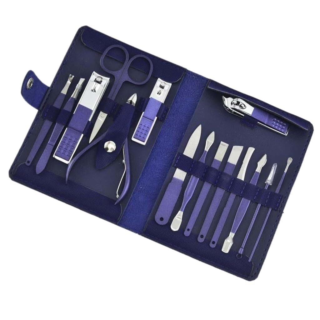 Maniküre-Set, Nagelknipser-Set, Fingernagel, 15-Teiliges Nagelknipser-Set, Upgrade, Edelstahl-Nagelschneider, Scharfe Pediküre-Schere, Maniküre-Werkzeug-Set,