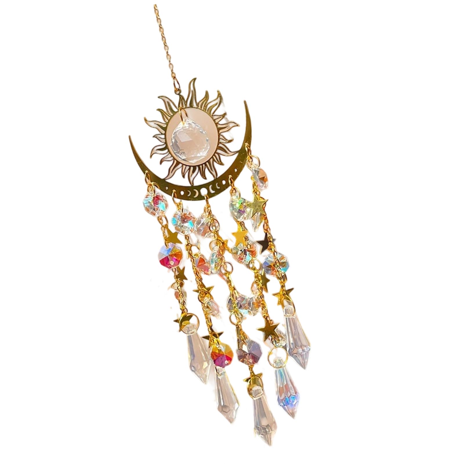 Chimes Garden Decorative Ornaments for Window Yard Hanging Chimes Decoration Balcony Display Crystal Sun Catcher Decoration
