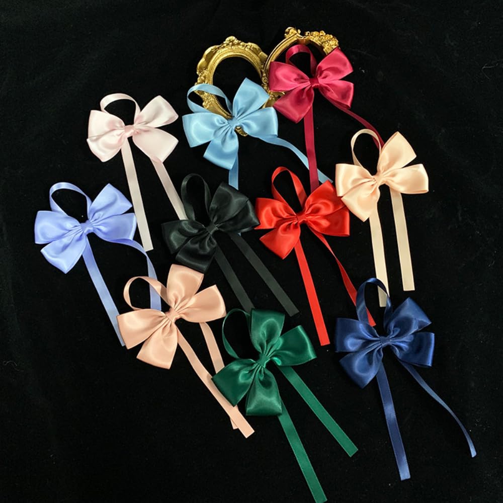 Wambere 100 Stück Geschenkschleife Fertigschleife Geschenk Schleife Geschenkbogen Geschenkverpackungsschleife,Dekorative Schleife für Weinflaschen,Geschenk Dekorative Schleife,für DIY Basteln,Rosa