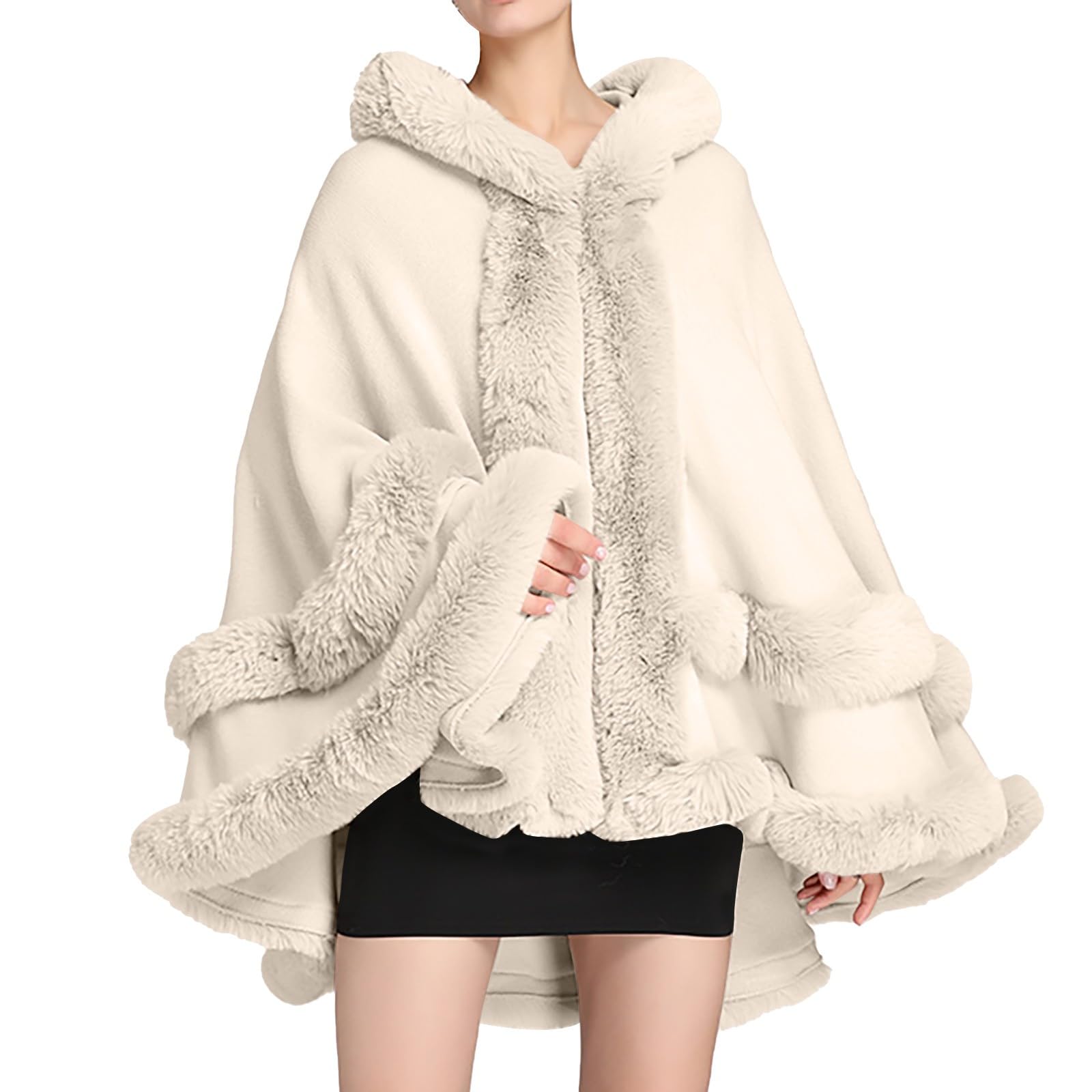 Generisch Bufanda para el cuello para mujer, cierre envolvente con ribete, cárdigan sin mangas, top de moda, capa superior de aluminio con tapa