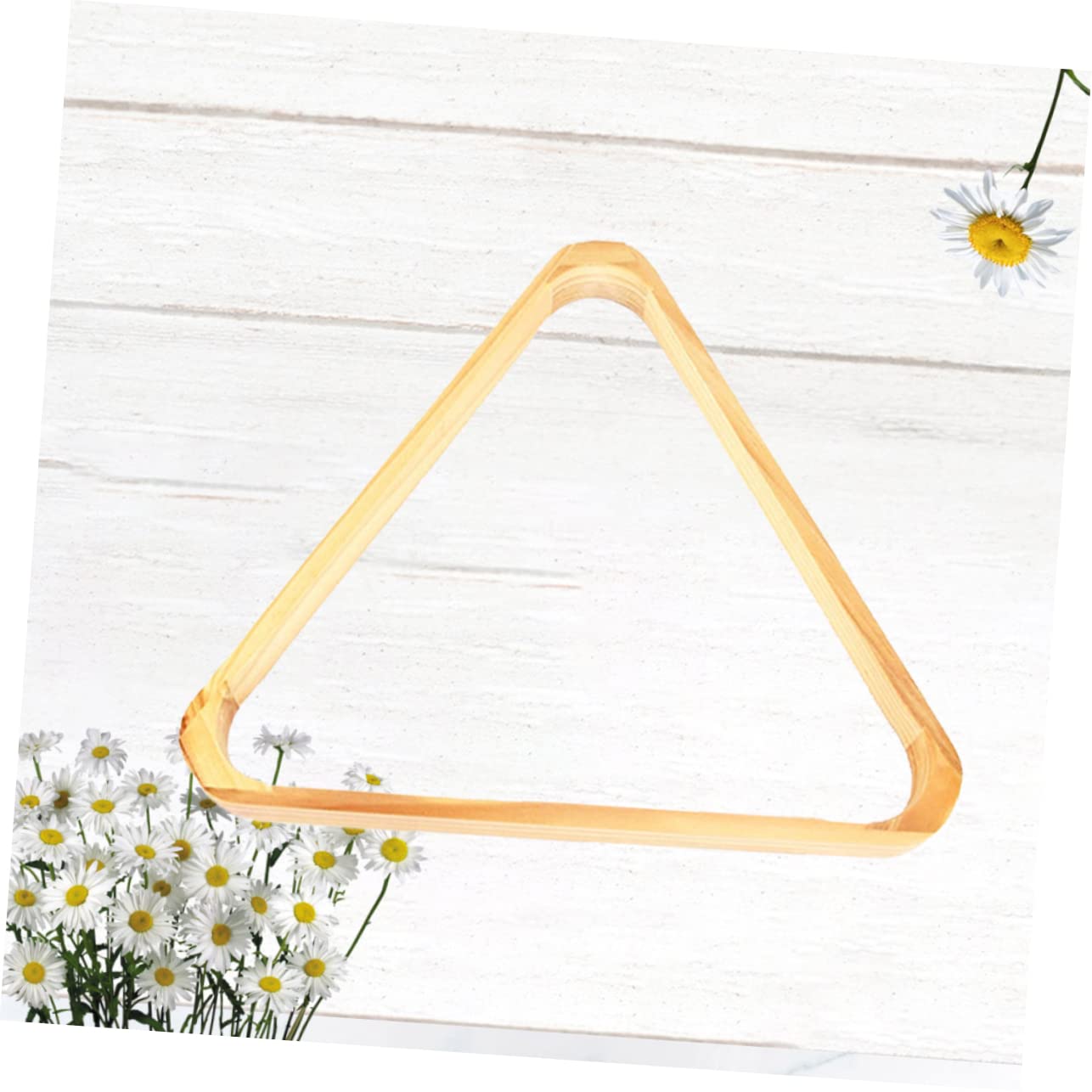 GALPADA Solid Color Wooden Triangle Billiards Rack for Standard Balls Durable Snooker Pool Tripod Frame Lightweight Pool Table Accessory for Organized Gameplay