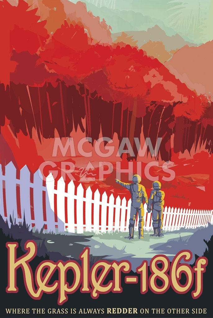 Kepler-186f (Vision of the Future, NASA) por Reprodução Vintage