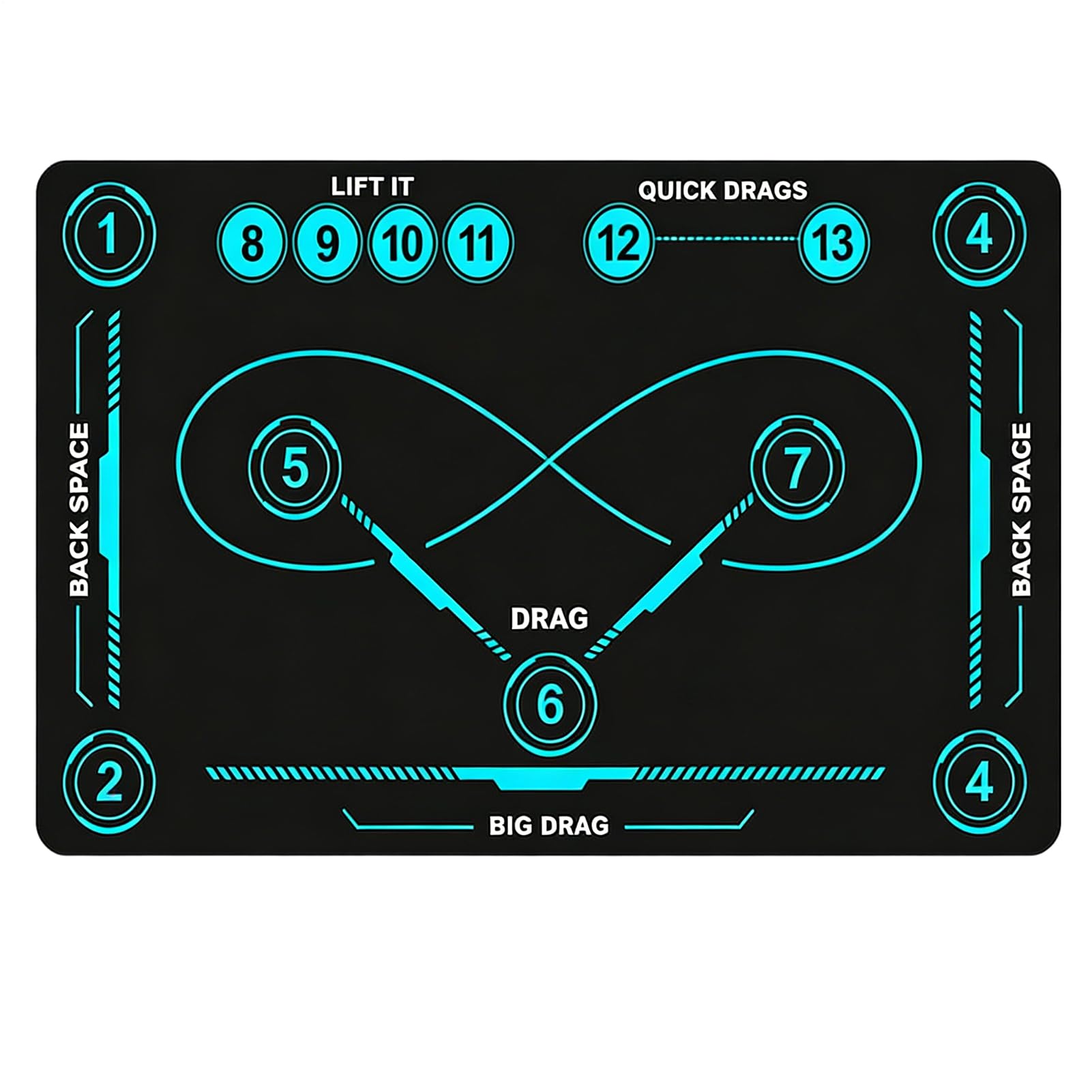 Jingyash Field Hockey Training Mat - Large Portable Precision Dribbling Board | Hockey Football Mat Skill Development,for Soccer Lovers Adults Professionals Enthusiasts Beginners Athletes