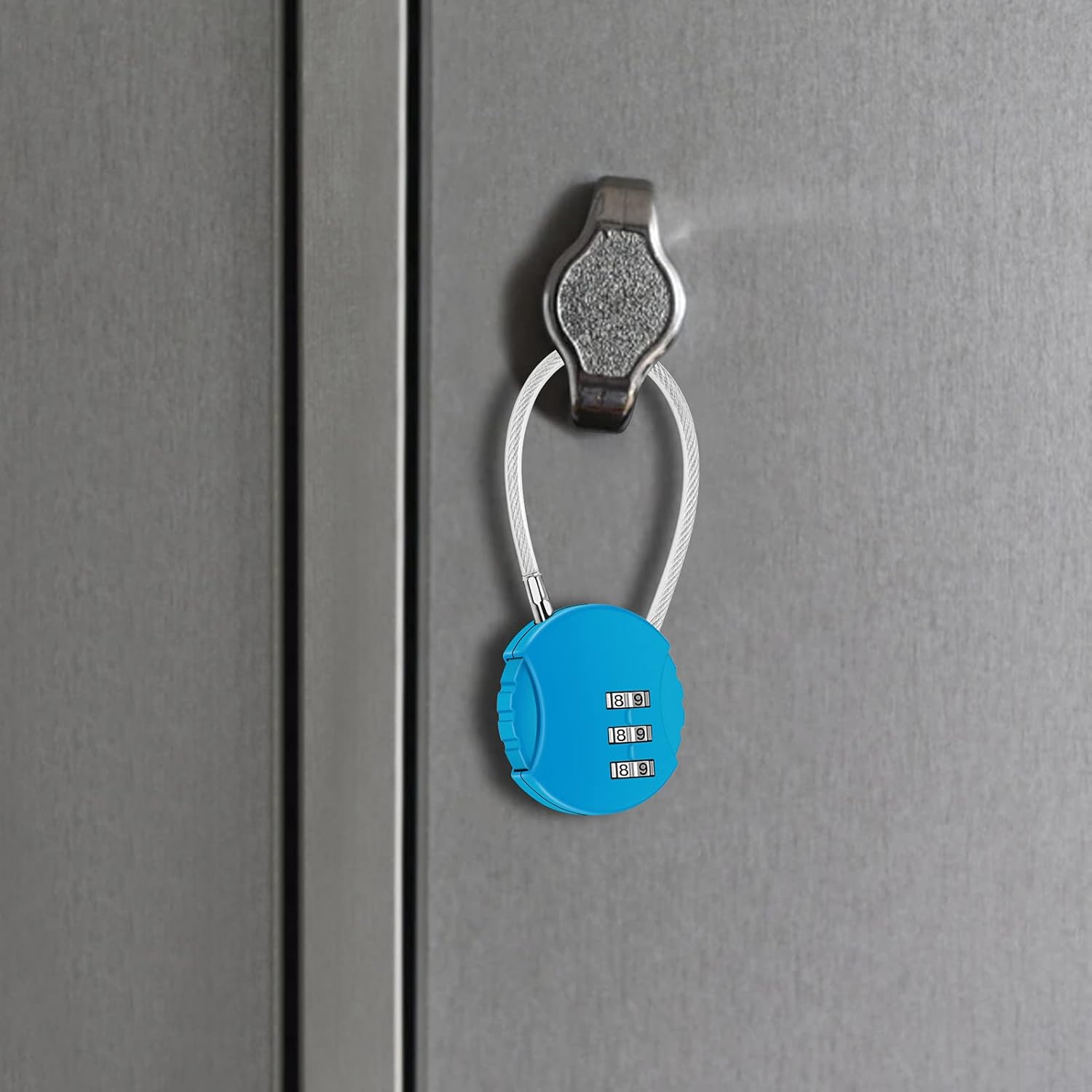 CROMLL 2 Pack Combination Lock 3 Digit Outdoor Waterproof Padlock for School Gym Locker, Sports Locker, Fence, Toolbox, Gate, Case, Hasp Storage (Black&Blue) : Tools & Home Improvement