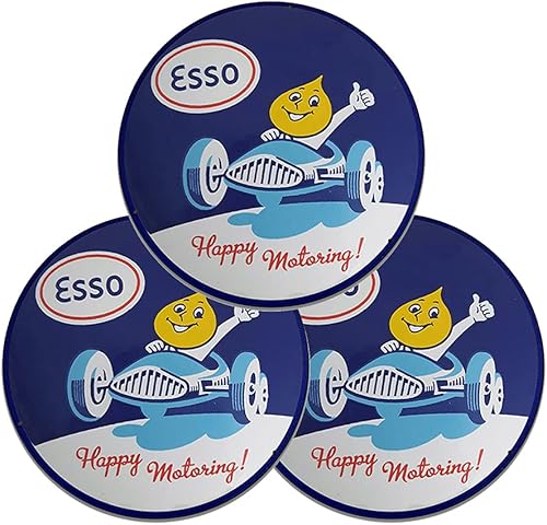 Miniatura 314 de Brotherhood Letrero de gas vintage de reproducción de letreros de metal vintage, letrero redondo de metal para garaje y hogar, 8 pulgadas de Nourse