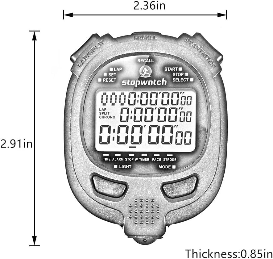Miniatura 6 de Cronómetro digital cronómetro cronómetro cronómetro para competición deportiva
