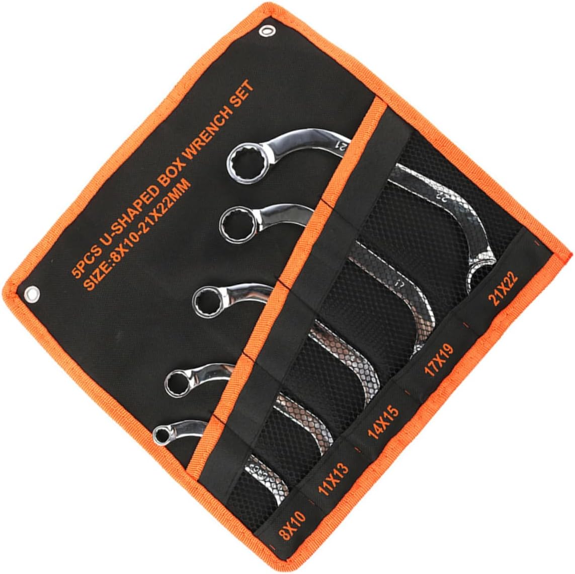 5pcs Double Box End Wrench Ratcheting Wrenches Point Socket Spanner Steel Box