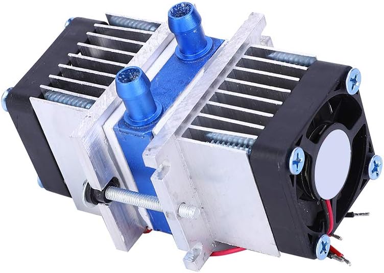 Eujgoov Peltier Cooler, Thermoelectric,Water Cooling Systems Fans & Cooling Cooler Peltier, Dual‑chip 144w Semiconductor Thermoelectric Peltier TEC1‑12706 Cooler for Water Cooling(Single cooler)