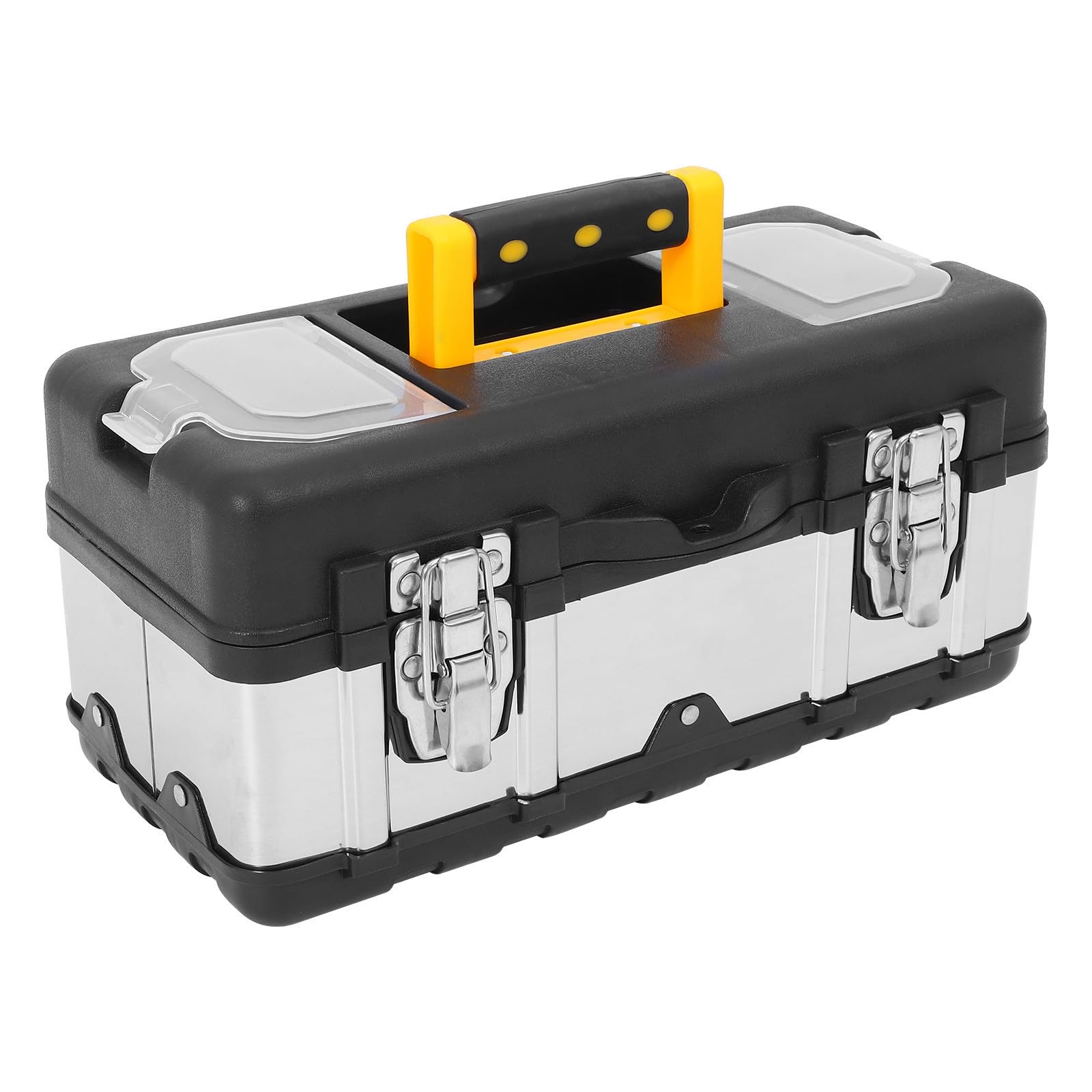 Acero Inoxidable Caja de Herramientas Ligera y Reforzada, Portátil