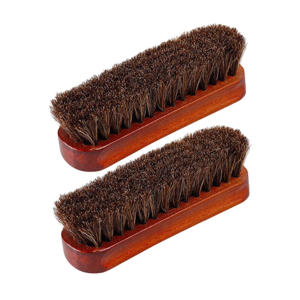 GALPADA 8pièces Brosse à Chaussures Poils De Cheval Set De Brosse pour Cuir Entretien Chaussures Cuir Nettoyage Et