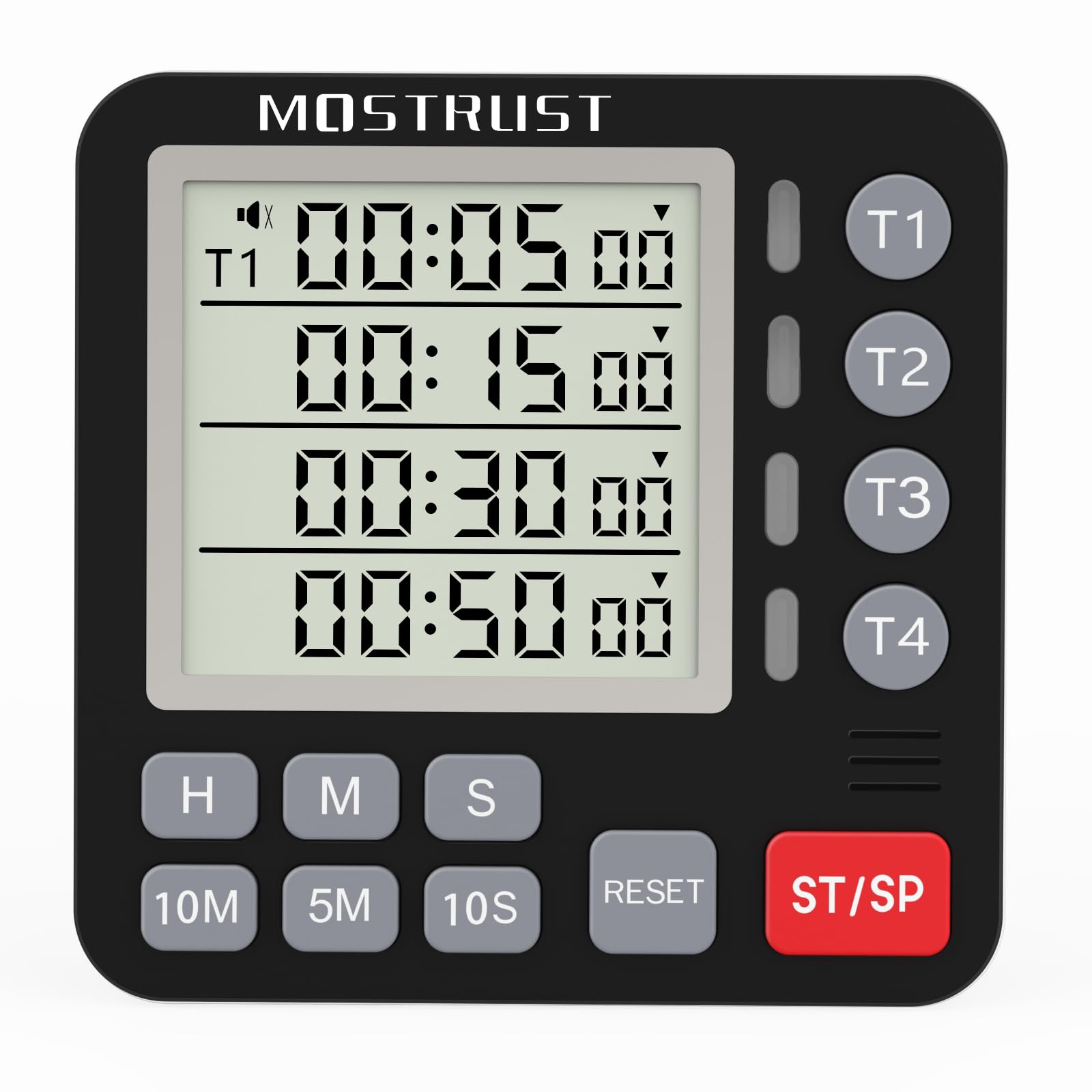 MOSTRUST Digital Dual Kitchen Timer, Multiple Channels Countdown Timer