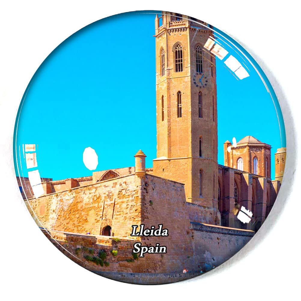 Lleida Spain Fridge Magnet Refrigerator Freezer Magnet Souvenir Decoration Magnet Sticker Glass Crafts