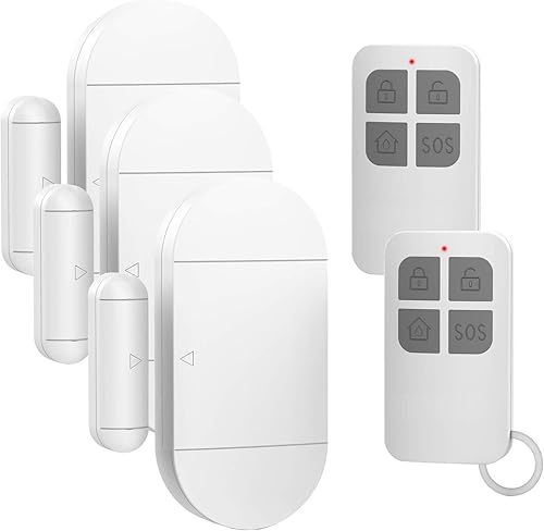 Alarma de puerta y ventana cuando se abre para seguridad de los niños en el hogar con control remoto, alarma de sensor magnético de entrada de