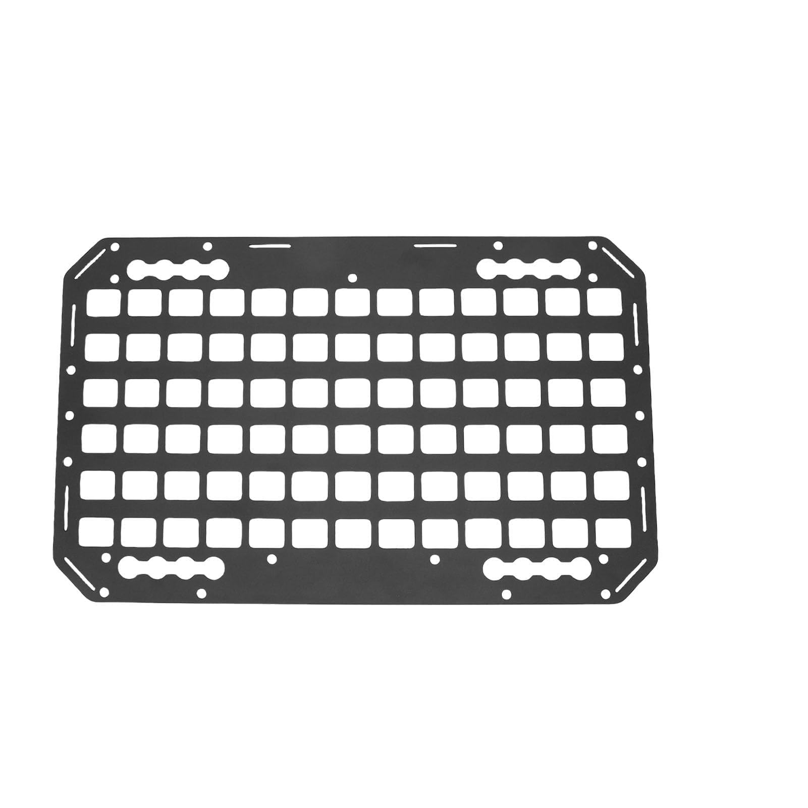 Gedourain Fotelik Samochodowy Molle Panel Organizer Trwała Aluminiowa Tablica do Przechowywania dla SUV-ów, Ciężarówek i Samochodów Dostawczych 540x330x2mm