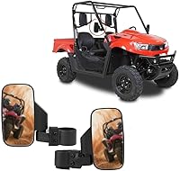 Vista 5 de Juego de 2 espejos retrovisores/laterales UTV Breakaway Offroad para 1.75-2 pulgadas Mount Polaris RZR 900S XP 1000 Can Am Maverick X3 Gator Mirrors