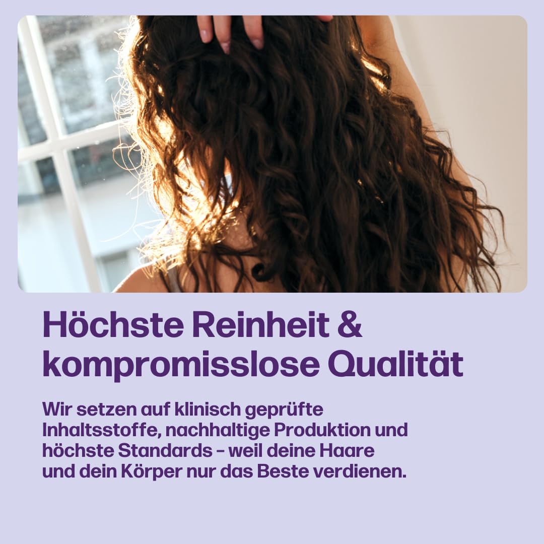 fembites femcaps Hair - Nährstoffkomplex für die Haare mit Keranat, Aminosäuren & Pflanzenextrakten - Vegan, Natürlich & Laborgeprüft - 60 Kapseln