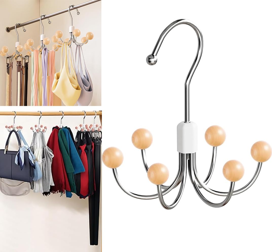 2 Pièces Porte Ceinture Multifonctionnel, 360° Rotatif Porte Cravate