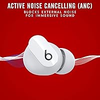 Vista 2 de Beats Studio Buds: Auriculares inalámbricos con cancelación de ruido, color blanco (renovado)