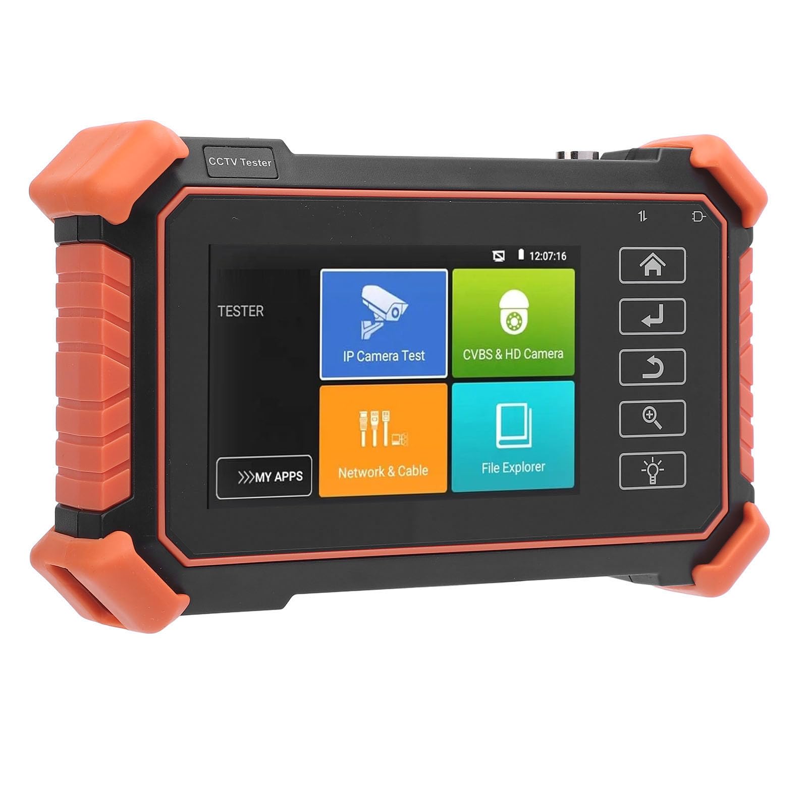 Telecamera IP CCTV Tester Monitor, 8K Telecamera di Sicurezza CCTV Tester AHD, CVI, TVI, CVBS IP Telecamera Test, 4 IPS Touch Screen Tester CCTV, per IP e Fotocamera Analogica