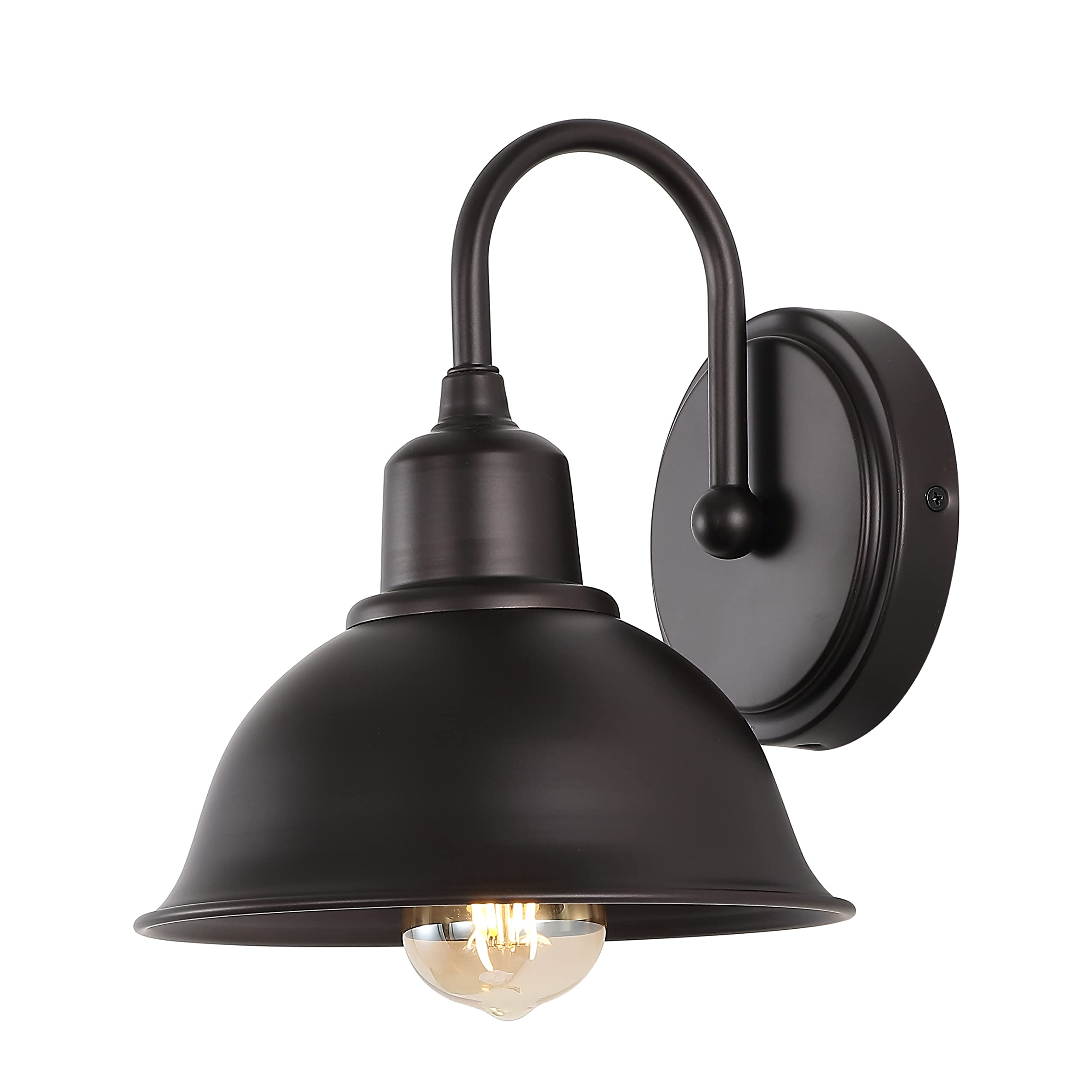 JONATHAN Y Frisco 8" Farmhouse 1-Light Metal Vanity, Oil Rubbed Bronze