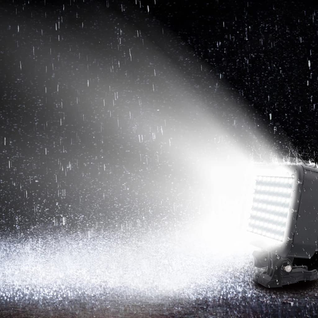 Luz de buceo subacuática de 50 m, lámpara de llenado LED de alta potencia con 4 modos de iluminación y 84 LED de 2600 mAh, batería de 5000 lux