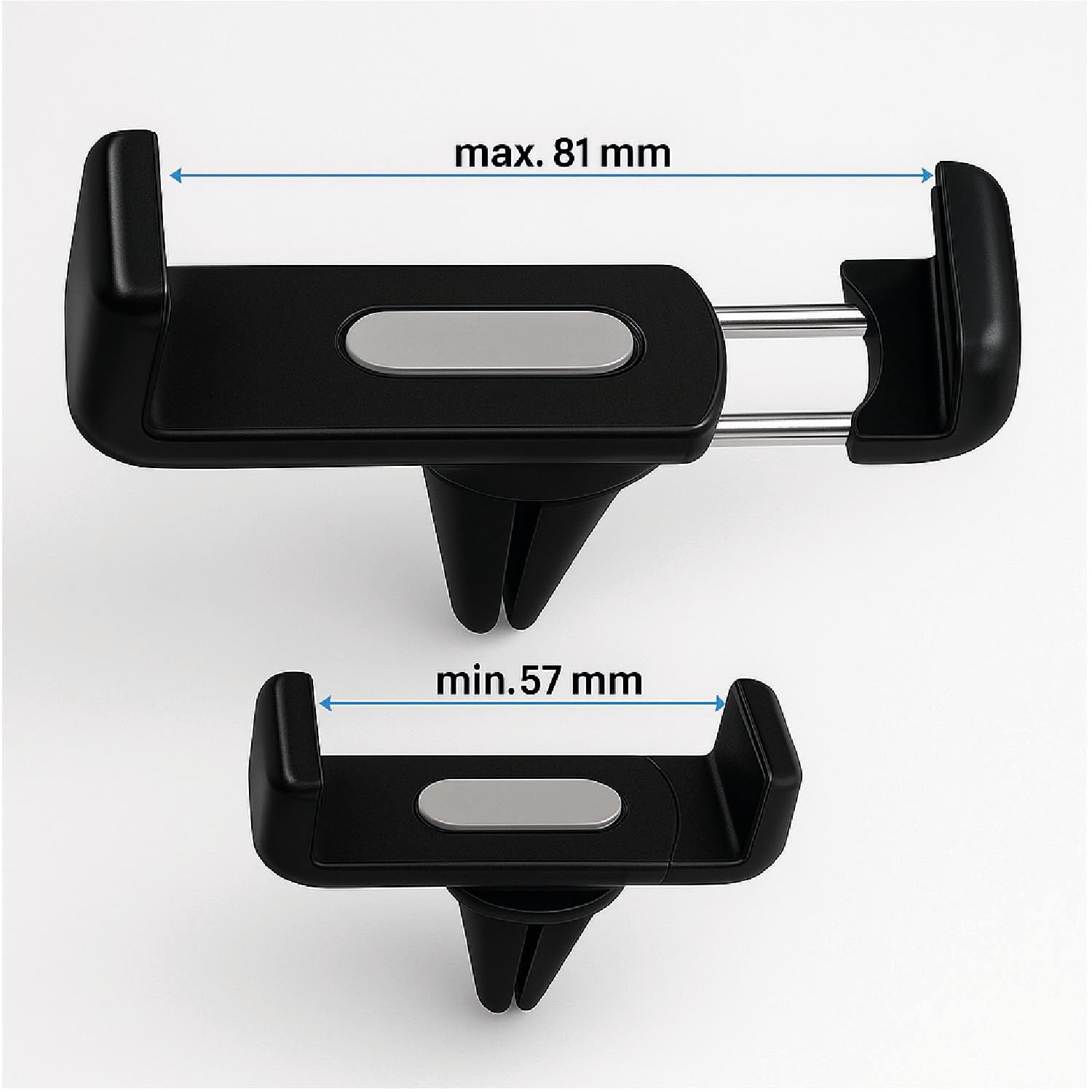 Passeggino Auto Supporto Smartphone Universale Per Griglia Ventilazione Auto | Holder Regolabile 360° Antiscivolo In Silicone Porta Telefono Macchina - Foto 9