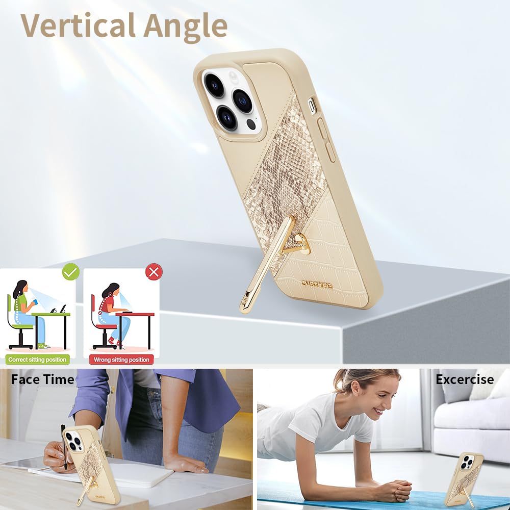 CUSTYPe iPhone13 pro max ケース Custype iPhone 13 Pro Max Cases with Card Holder and Strap