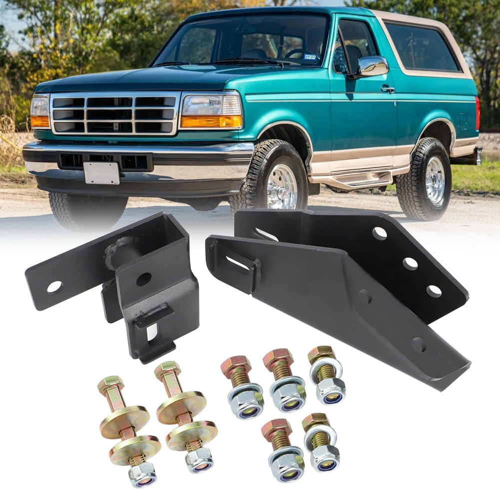 AUTOVIC Axle Pivot Drop W/Camber for 2-3.5″ Lift Kit car Compatible with Ford Bronco F150 4WD 1980-1996 AUTOVIC Axle Pivot Drop W/Camber for 2-3.5″ Lift Kit car Compatible with Ford Bronco F150 4WD 1980-1996
