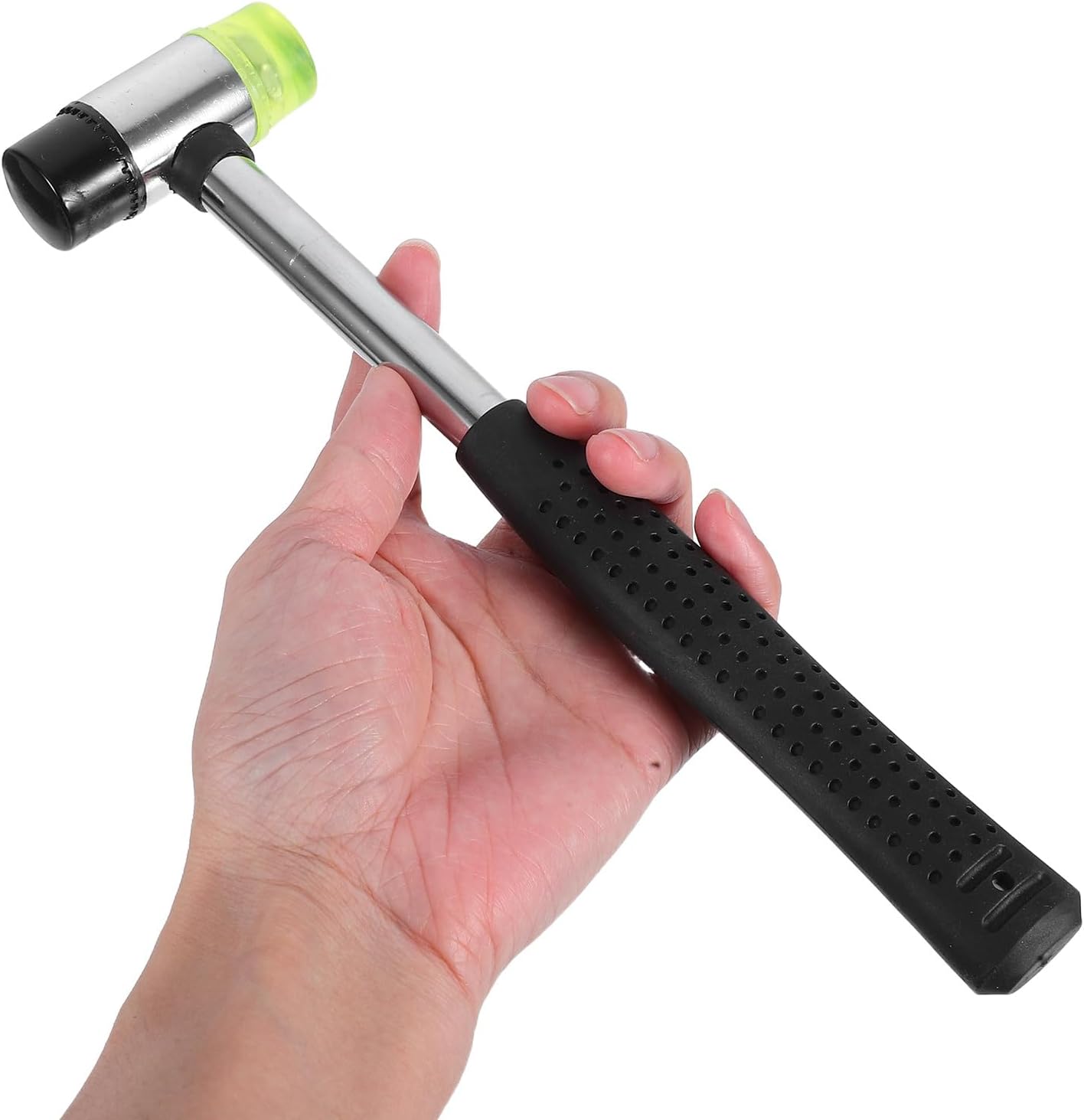 STOBAZA Ring Mandrel Sizer with Plastic Hammer Mallet Stainless Steel Jewelry Repair Tool for Ring Resizing and Shaping for Jewelers and Crafting