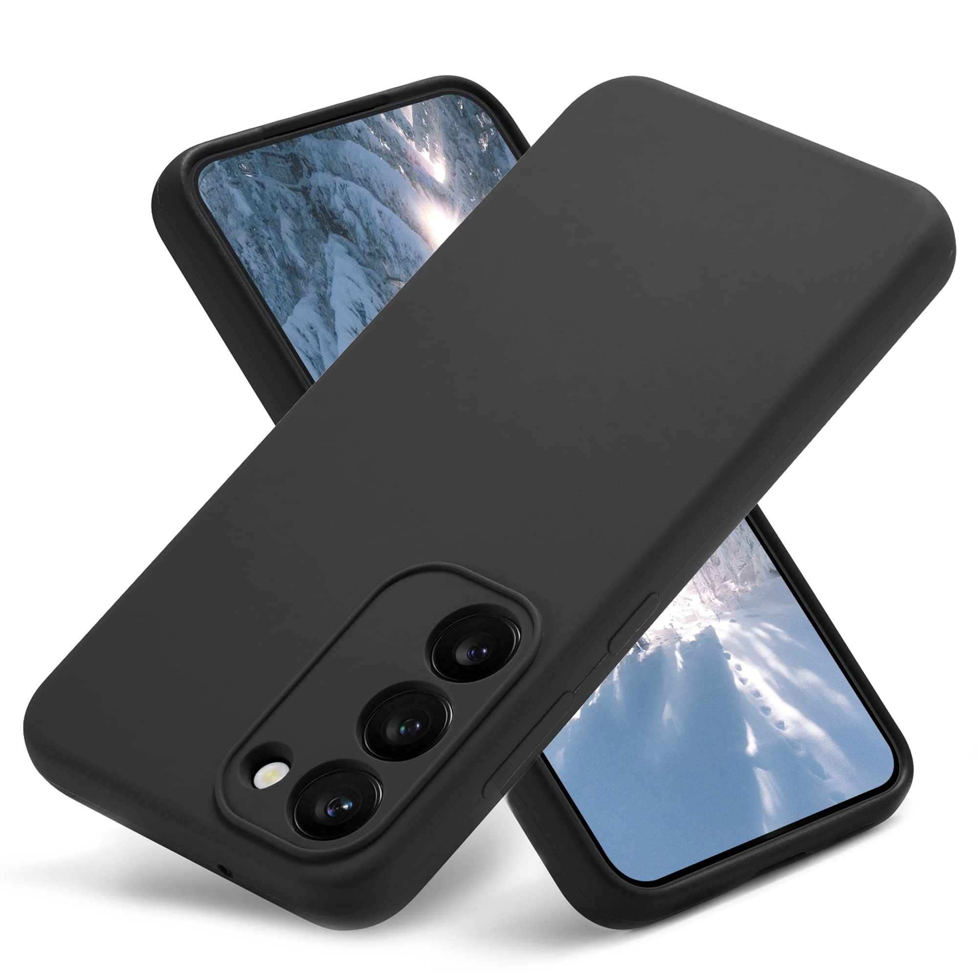 Varikke Compatible with Samsung Galaxy S23 Case Liquid Silicone, Skin Touch Rubber Case with Soft Microfiber Lining, Cute Slim Full Camera Protection