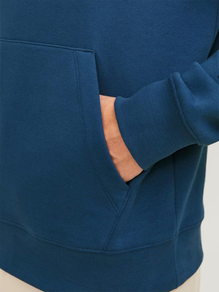 JACK & JONES Male Kapuzenpullover Einfarbig Kapuzenpullover