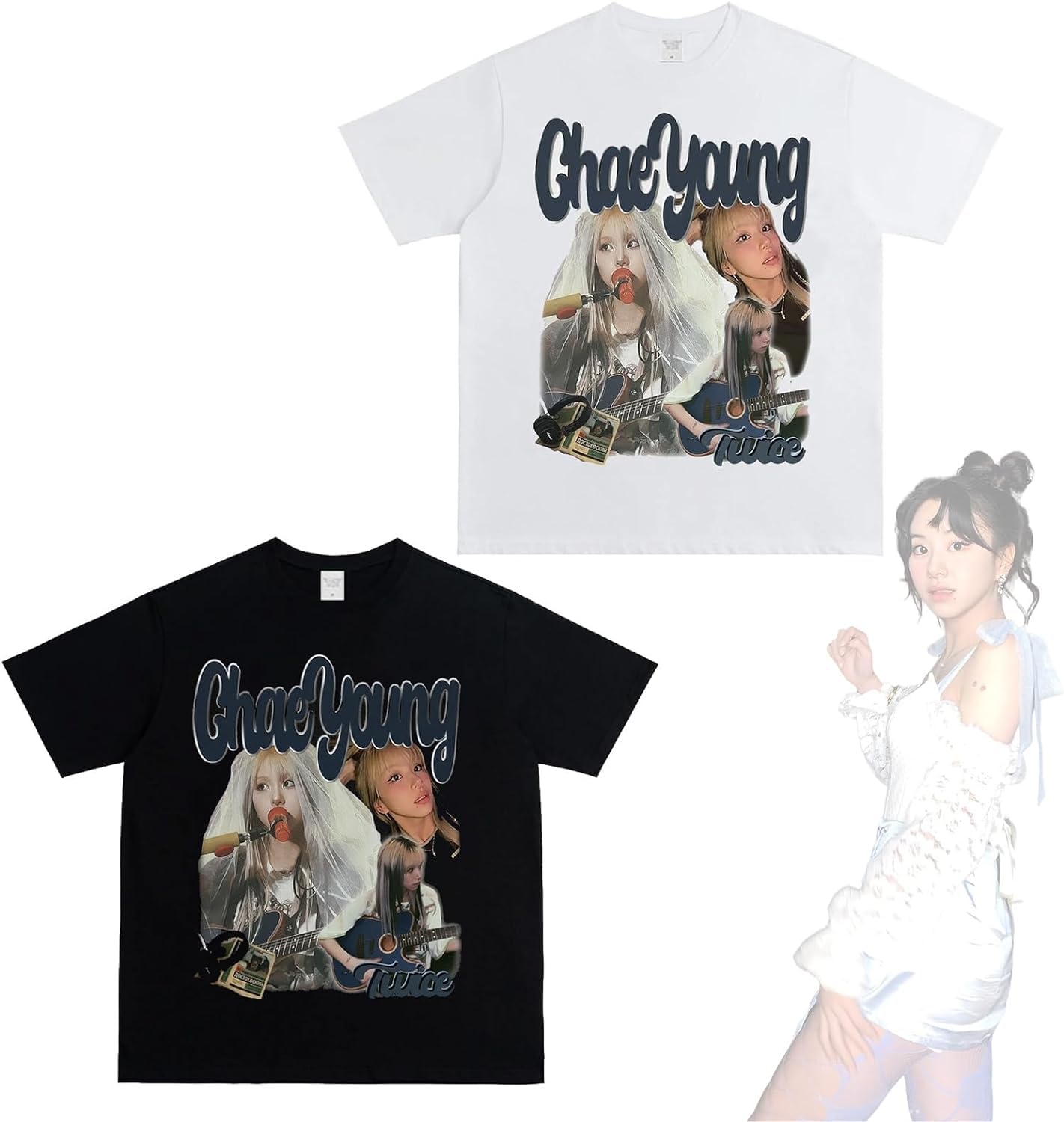Amazon.co.jp: [秋会] chaeyoung TWICE チェヨン Tシャツ トゥワイス