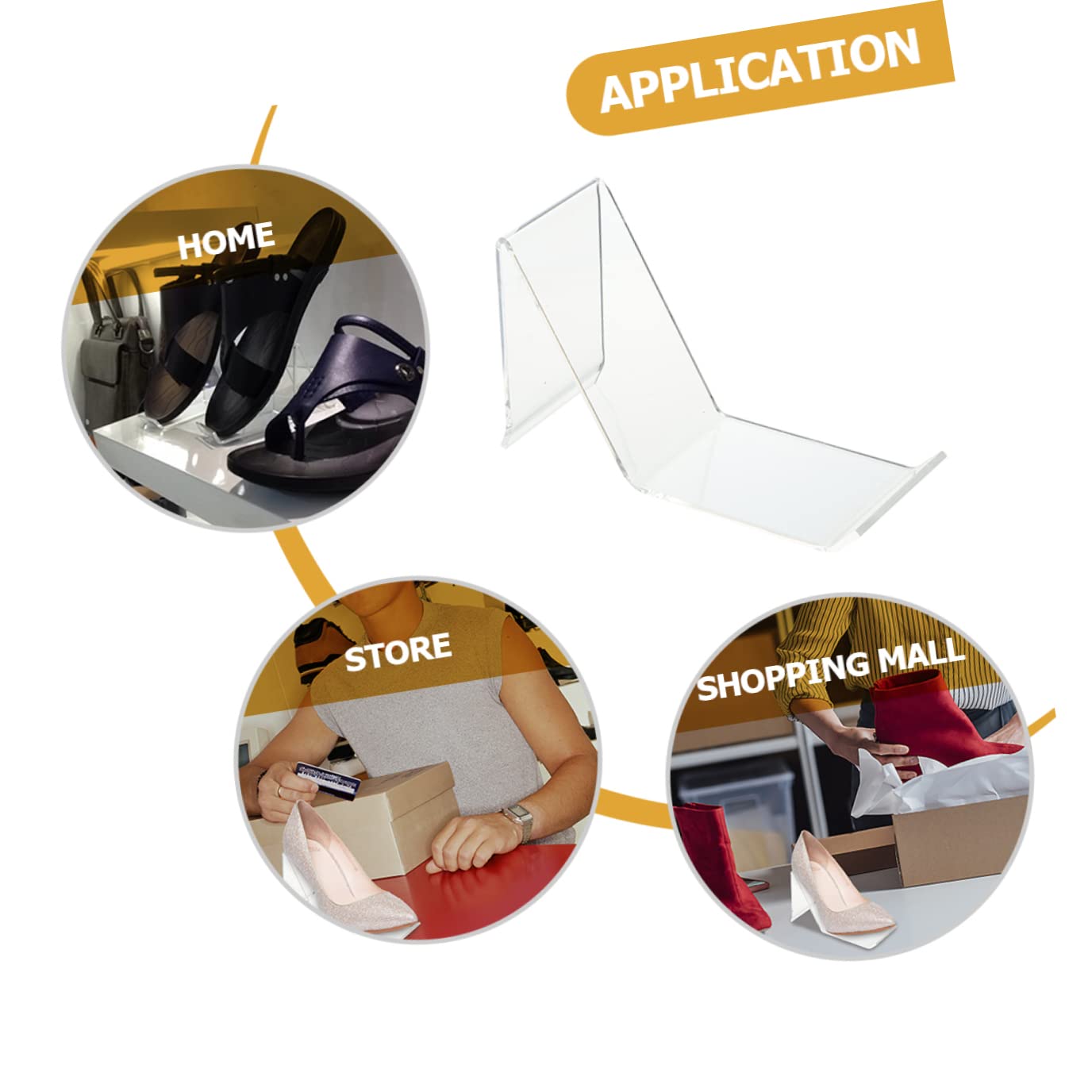 PLAFOPE 12 Piezas Soporte Para Zapatos Elevadores De Acrílico Soporte De Zapatos De Acrílico Organizador De Zapatos Hombres y Mujeres Caja De Zapatos Casual Plexiglás