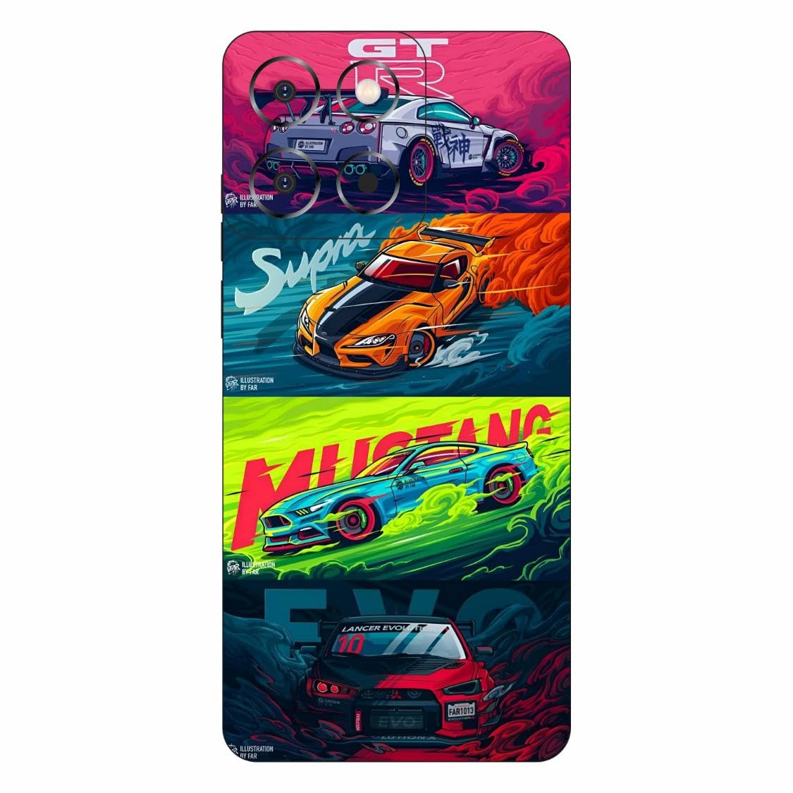 Mobile Skins Compatible with Motorola G57 Power Skin Not Back Cover, Camera & Back Protector Mobile Skin Wrap; Motorola G57 POWER-DP-105-image-2