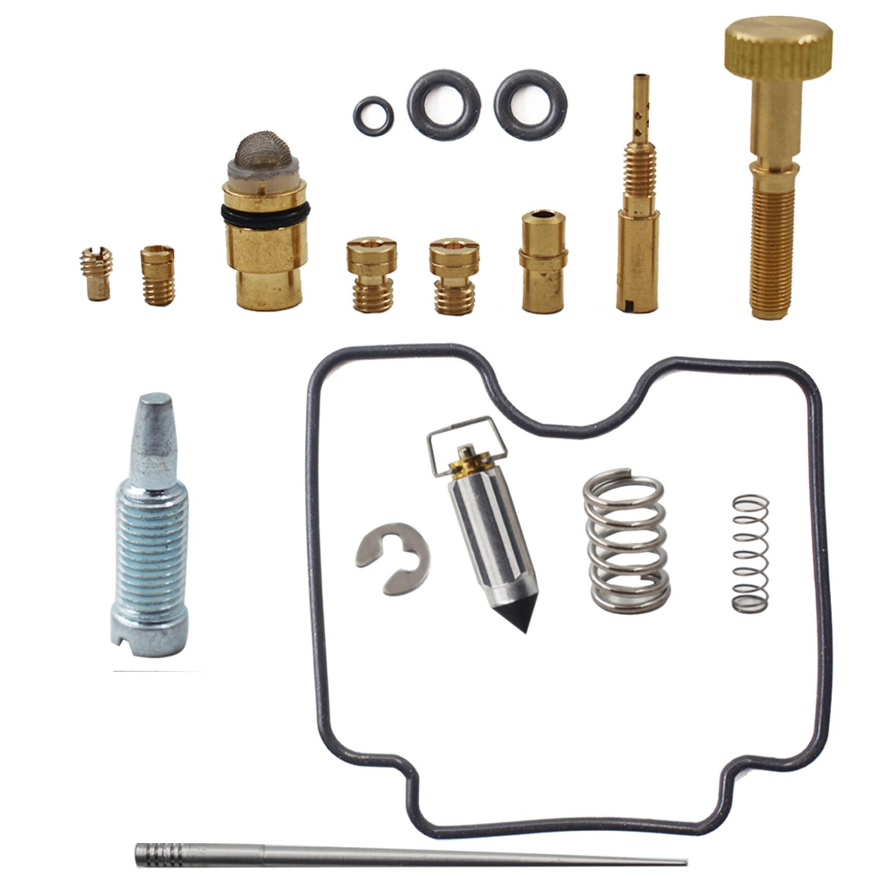 SilscvttCarburetor Carb Repair Kit Rebuild Replacement for Polaris Predator 500 2003 2004 2005 2006 2007