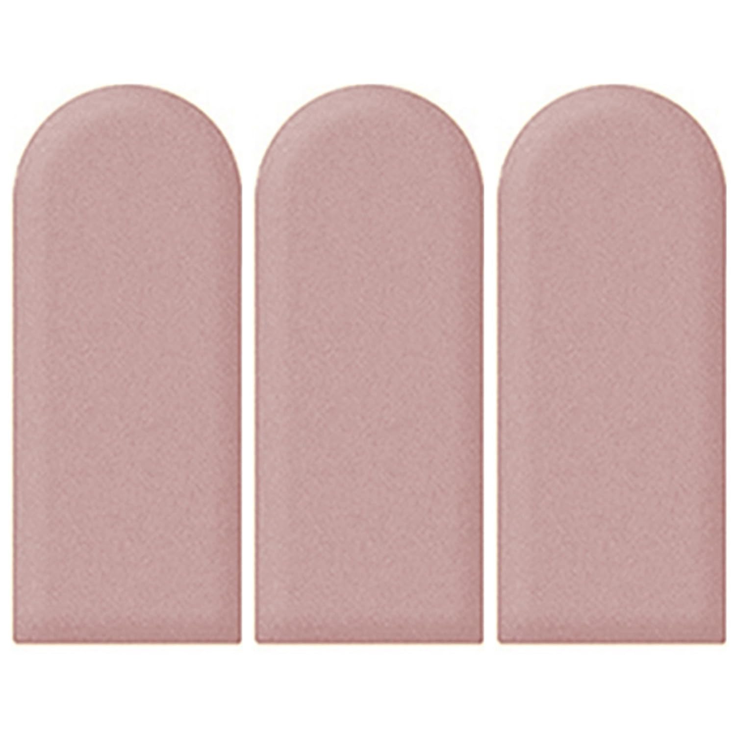 Panneaux muraux capitonnés et stickers muraux modernes pour déco chambre lit rose foncé x3