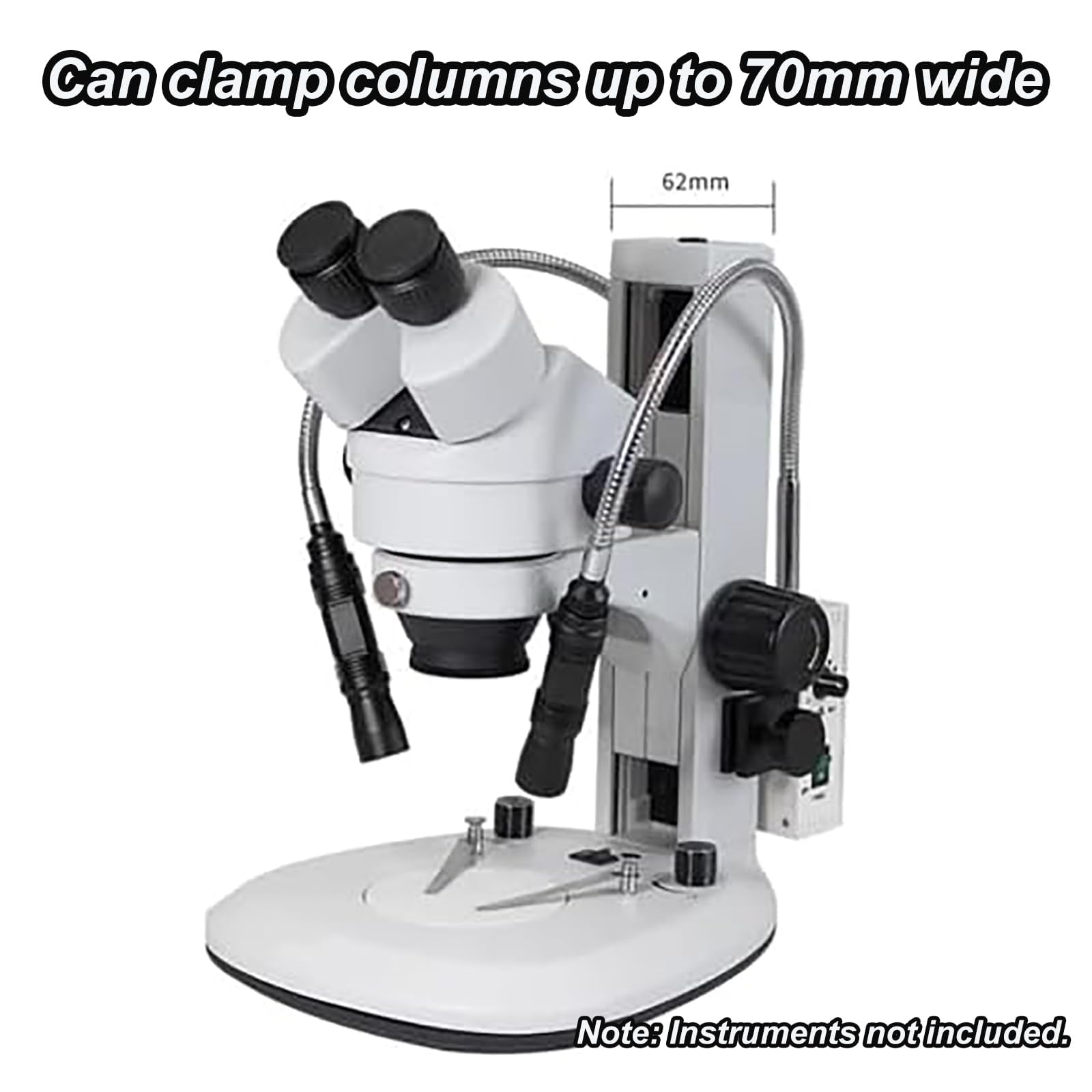 Iluminador De Microscopio De Fibra Óptica Única, Luz LED De Cuello De Cisne Para Microscopio, Iluminación Fría De 6000 K, Con Brillo Y Apertura Ajustables, Tubo De Luz De 500 Mm, Para Microscopio
