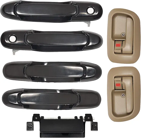Set of 7 Door Handles Kit for Toyota Sienna 1998 -2003, Replace# 80850 80357 80359 80533 80504 79600 Front Rear Left Driver / Right Passenger Side Exterior Interior Door Handles & Tailgate Handle