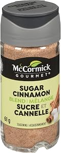 McCormick Gourmet (MCCO3), New Bottle, Premium Quality Natural Herbs & Spices, Cinnamon Sugar, 61g