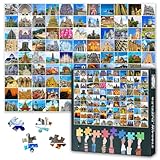 Weltreligionen Puzzle 1000 Teile für Erwachsene - Sakrale Monumente & Spirituelle Collage | Premium Kulturerbe Puzzle 70x50 cm