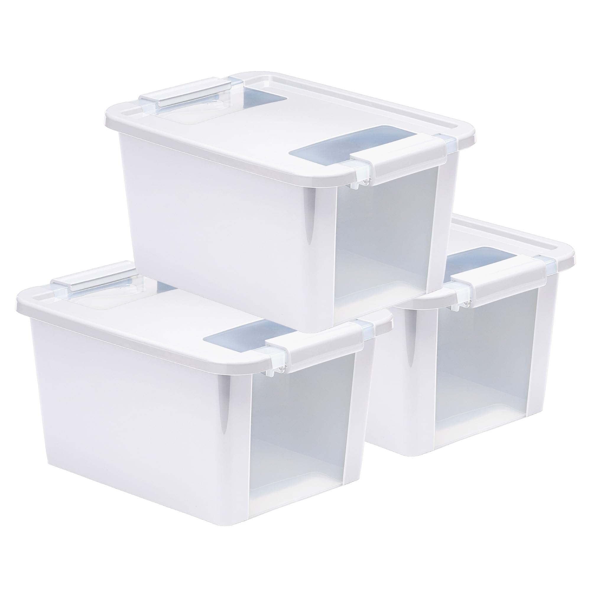 Amazon.com: Curver Set of 3 Small VersaBox Plastic Organization