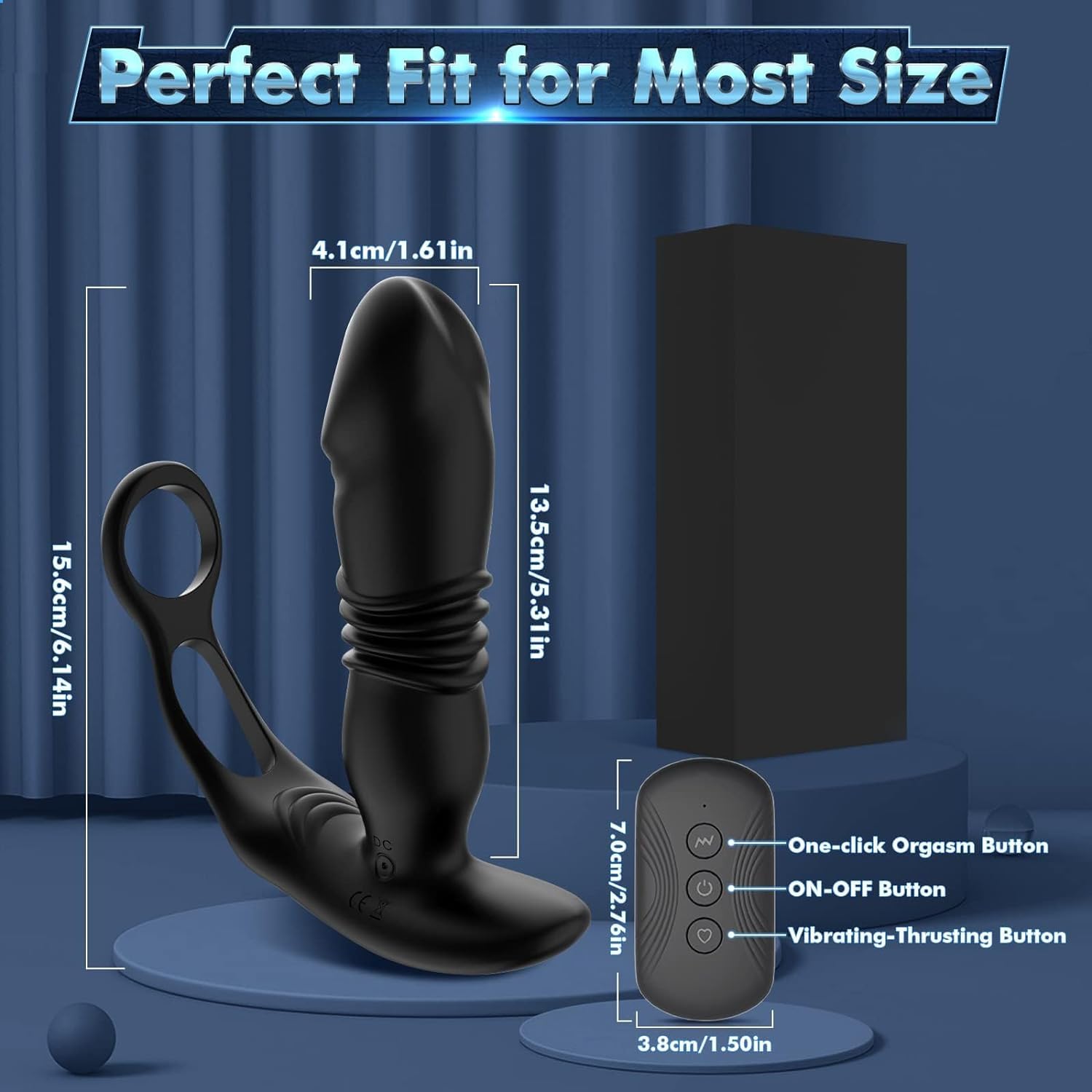 Vibratore per Uomo Stimolatore Prostata per Lui, Vibratore Anale Dildo Anale Plug Analesex Toy con Telecomando, Vibratoreper Uomo Professionale Plug Anale-Dilatatore, Sex Toys Sessuali per Uomini