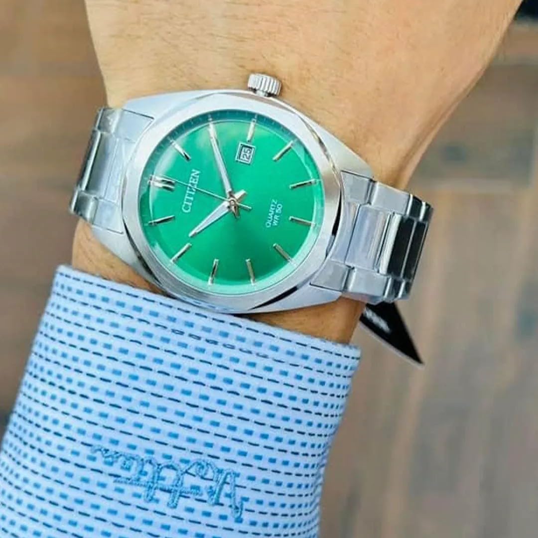 Citizen Orologio analogico da uomo con quadrante giallo