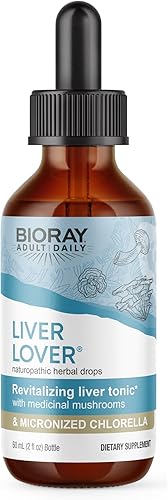 BIORAY Daily Liver Lover - 2 onzas líquidas - Soporta el hígado y las glándulas suprarrenales - Sin OMG, vegano, sin gluten