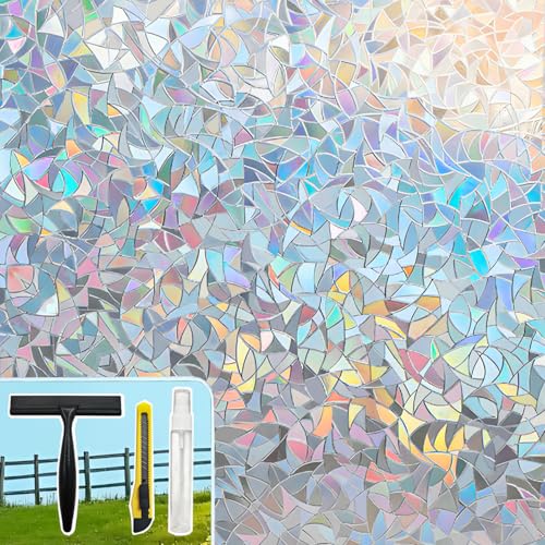 Pickhonk Window Privacy Film Window Coloring Rainbow Film
