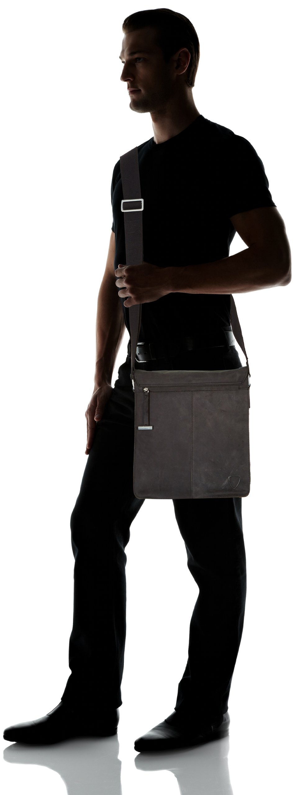 Strellson Herren Schultertasche Richmond Tasche aus Leder
